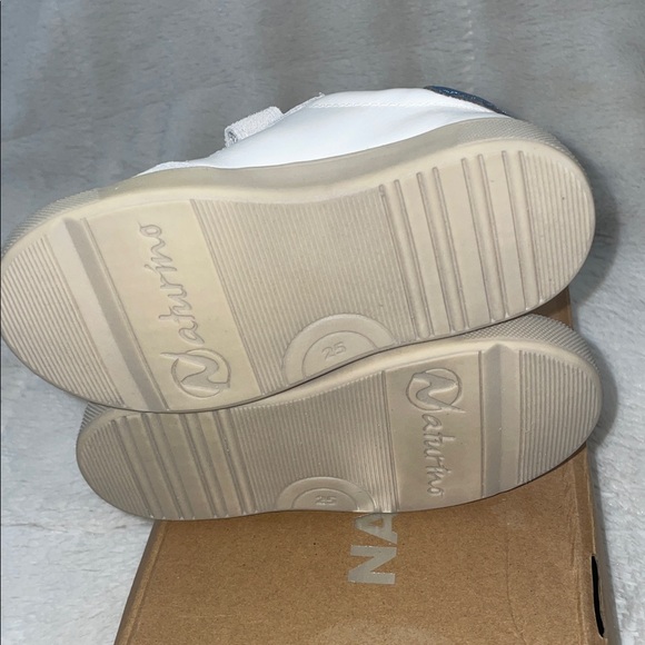 NWT NATURINO RIBY VL. Suede and leather sneakers, White-Green - Picture 14 of 15